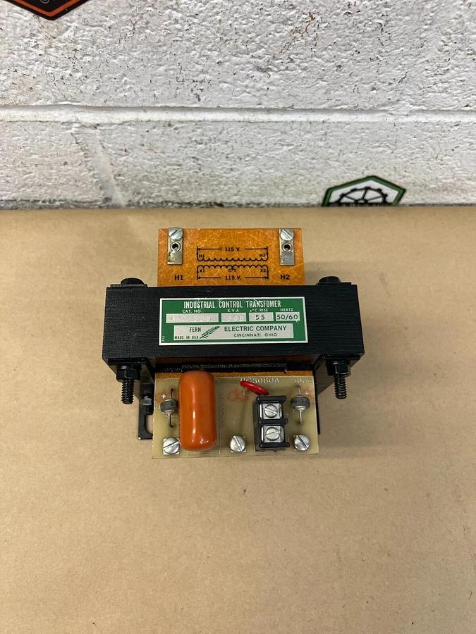 Used Fern Electric Company JJC-300 Industrial Control Transformer, .300 K.V.A.