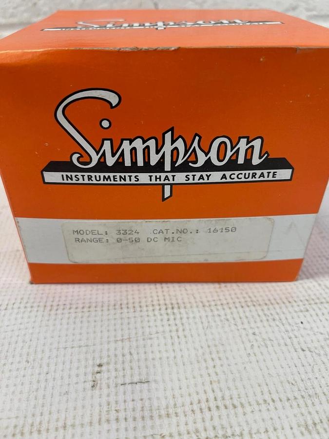 Simpson 16150 Analog Panel Meter