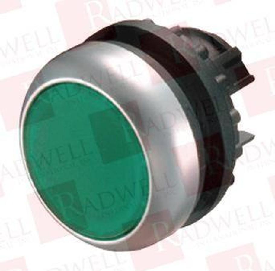 Used Eaton M22-L-G-G, Green Indicating Light, 12-30VAC/VDC *FACTORY SEALED NEW*