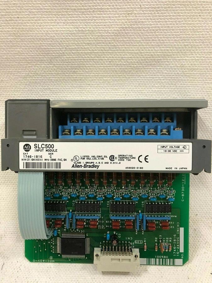 Used Allen Bradley 1746-A10 10 Slot Rack w/ 1746-P2 Power Supply and 3 Other Modules