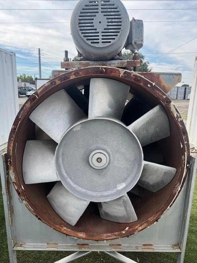Used Hartzell Fan 54-42-VQ3, 42” Horizontal Axial Fan, 50Hp Motor @ 1770RPM, 575V