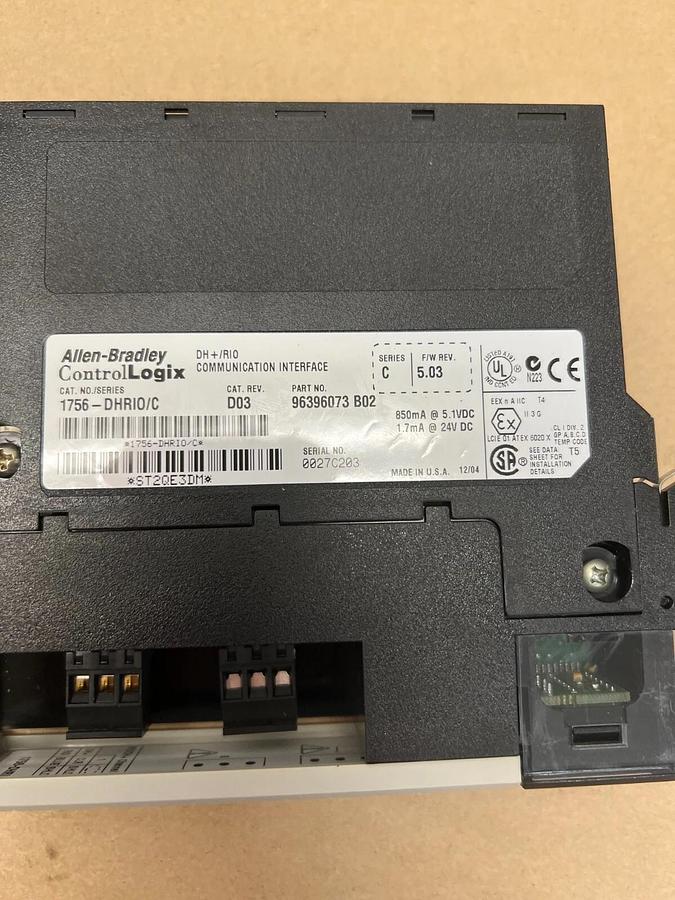 Used Allen Bradley 1756-DHRI0/C DH+RI0 Communication Interface, F/W REV. 5.03