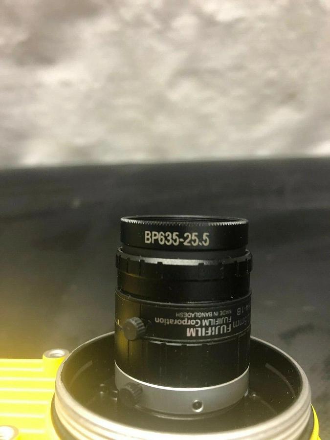 Used Cognex IS5100-11 Insight Vision Camera w/ Funjinon HF12.5HA-1B Lens & Lens Cover
