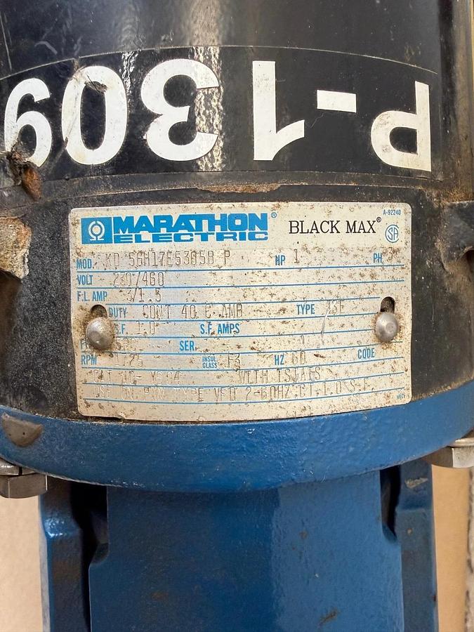 Used Marathon Electric KD56H17E5305B 1Hp@1725 RPM, Progressive Pump Class I Group C,D