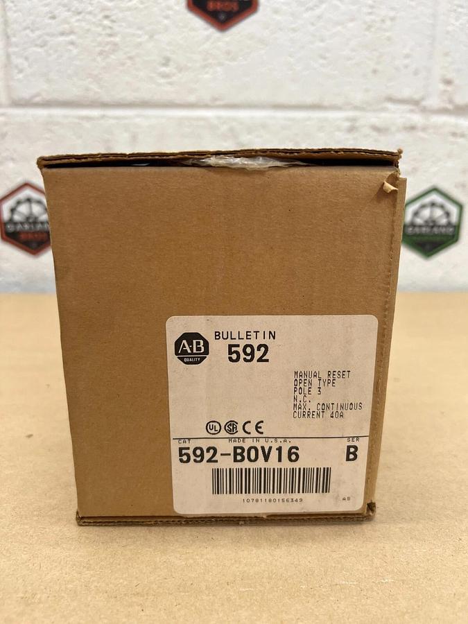 Allen Bradley 592-B0V16 Ser. B Manual Reset, 3 Pole