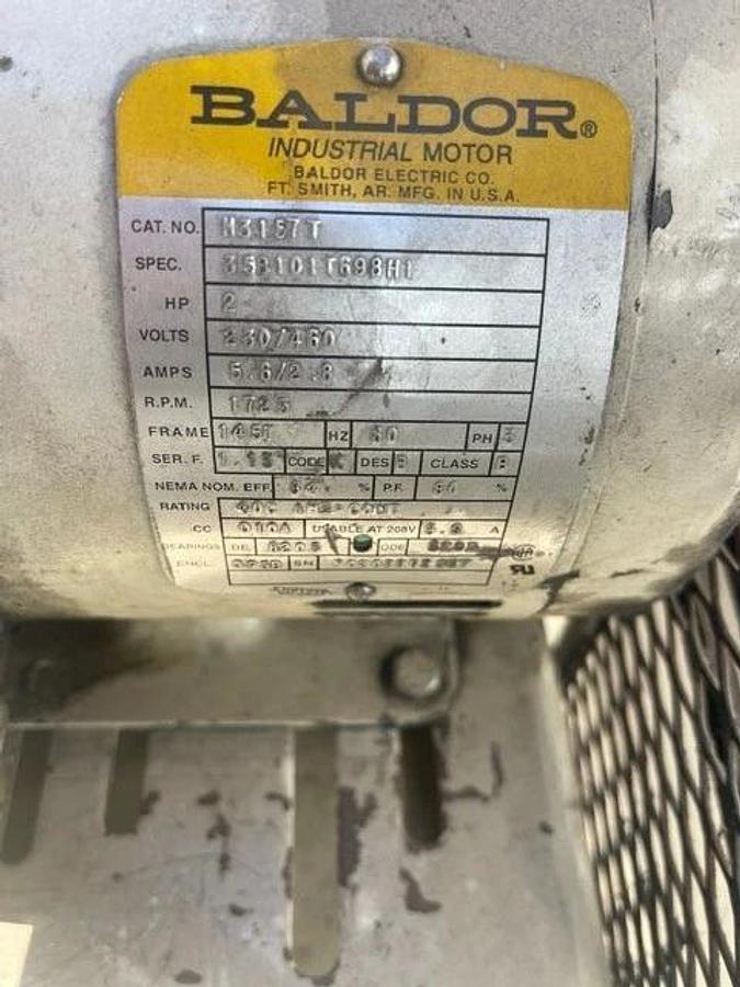 Used Gardner Denver MTOII Duplex Reciprocating Oil-Less Air Compressor, 60 Gal Tank