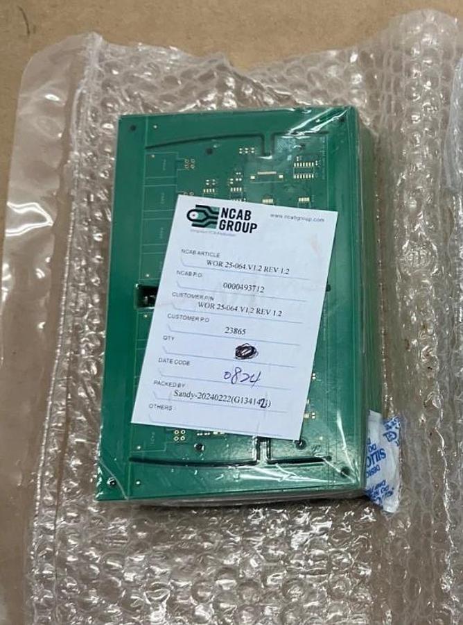 Used NCAB Group WOR 25-064 Circuit Board, Qty 25 *FACTORY SEALED*