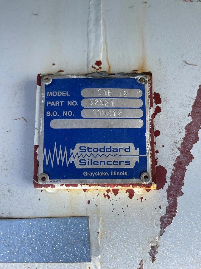 Used Stoddard Silencers L61H-12 Absorption Silencer