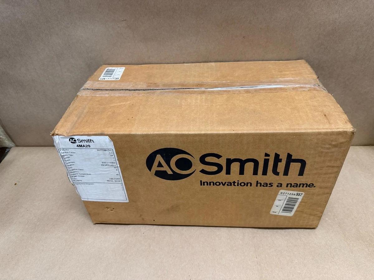 Used AO Smith 4MA29 1/2Hp, 1075Rpm, Single Phase Motor *FACTORY SEALED*