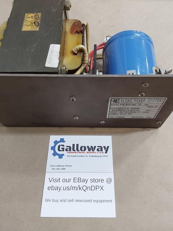 Used Elpac Power BFS500-24 Power Supply