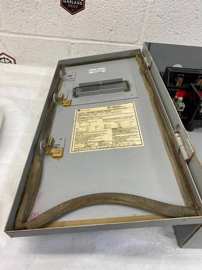 Used General Electric THN3362JW Heavy Duty Safety Switch Model:10 60A 600Vac/250Vdc