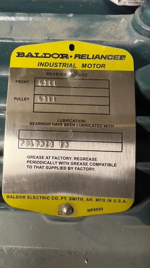 Used Baldor Reliance Industrial Motor CTM1763T 25HP 460V