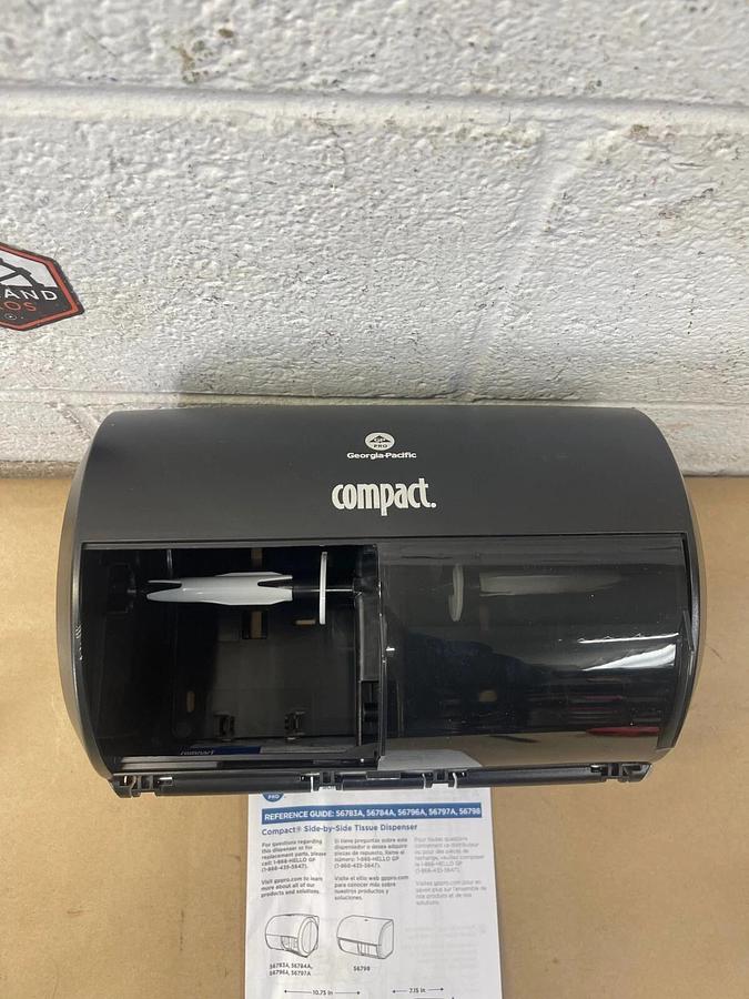 Georgia Pacific 56784A Compact Side-By-Side Tissue Dispenser Z-100279-01