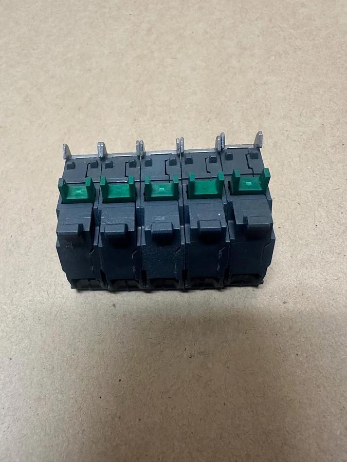 Used Schneider Electric/ Telemecanique ZBE-101 Contact Block - Lot of 5