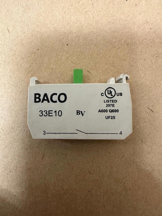 Used BACO 33E10 Contact Block