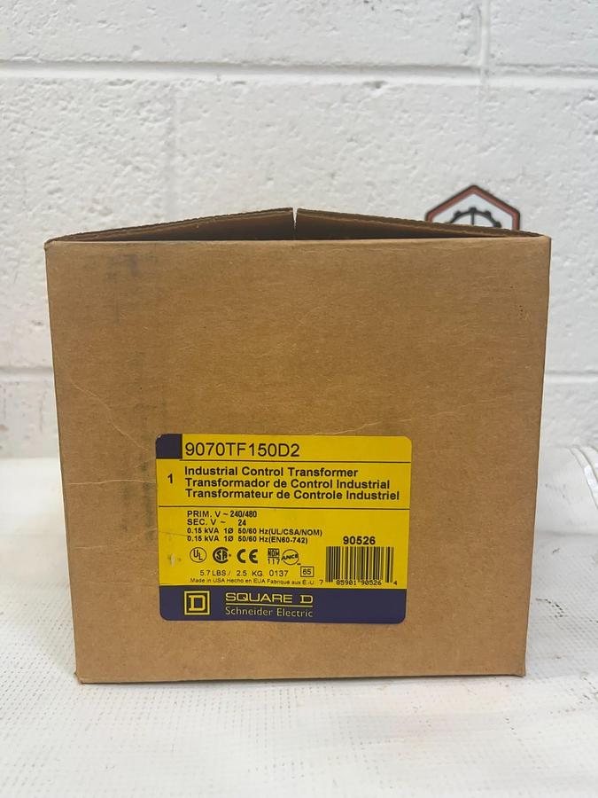 Used Square D 9070TF150D2 Industrial Control Transformer *NEW*