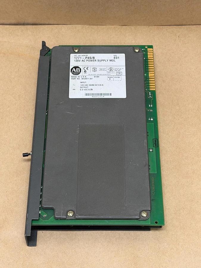 Used Allen-Bradley 1771-P4S/B 120 V AC Power Supply Module