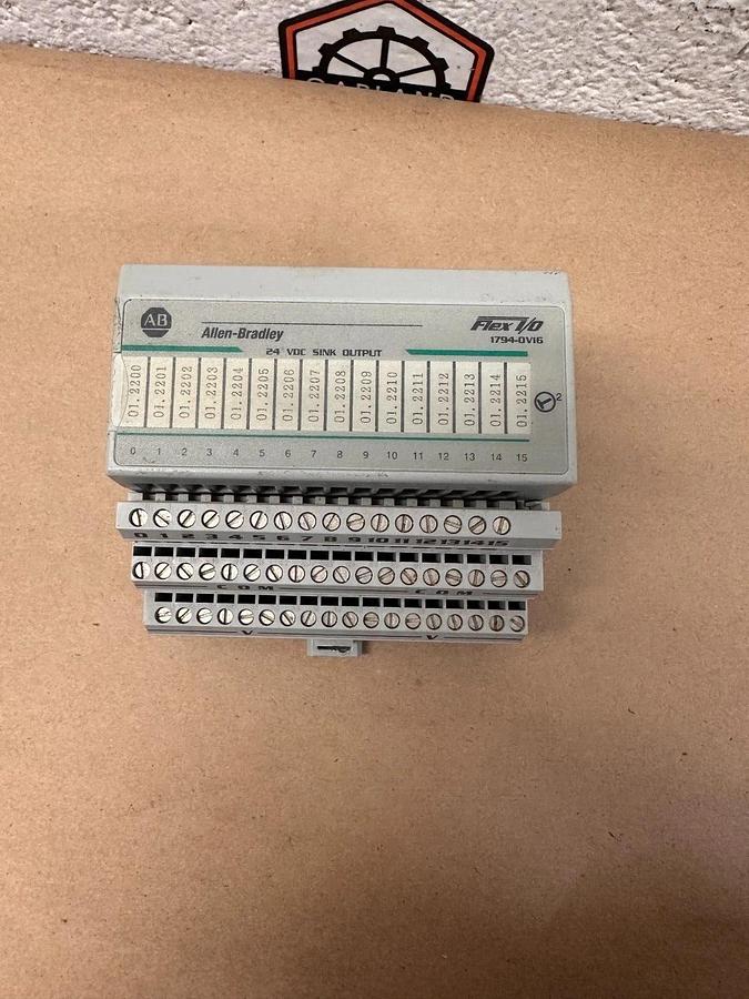 Used Allen Bradley - 1794 OV16 - Flex I/O 24 VDC Sink Output with TB3