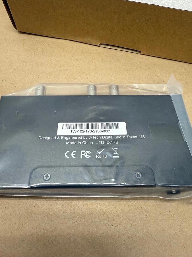 J-Tech Digital JTDSDI0102 SDI 1X2 Splitter, 1080p Full HD, 5V-12V, JTD-178