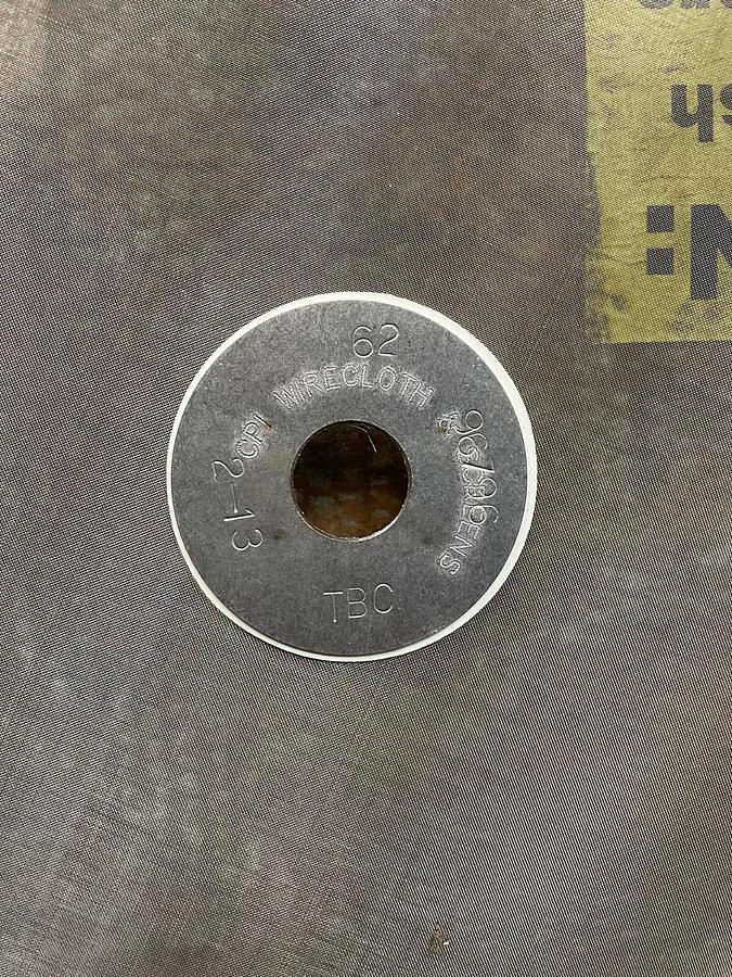 Used CPI Wirecloth Mesh for Vibratory Screener, 24”, 62 microns