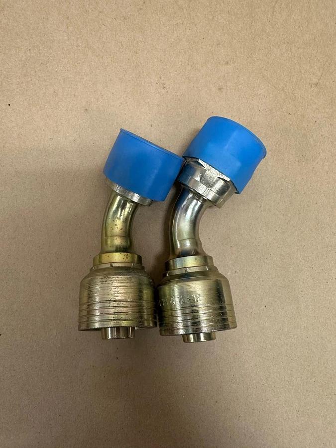 Danfoss ATTC 12-12 Aeroquip Crimp Fitting, 45 Degrees Lot of 2 *NEW*