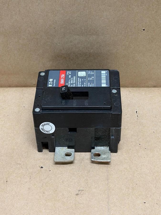 Used Eaton BWH 25K 175A, 2-Pole Circuit Breaker