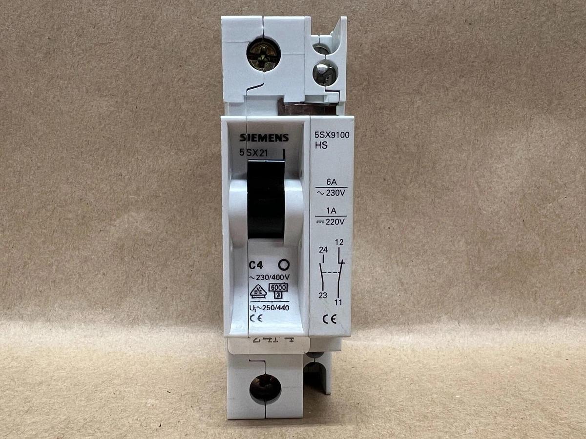 Used Siemens 5SX21 C4, 230/400V, Circuit Breaker - Lot of 10