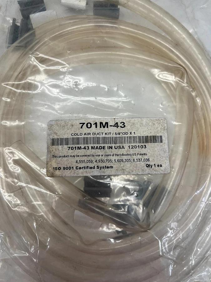 Used ITW 701M-43 Cold Air Duct Kit 5/8” OD x 1