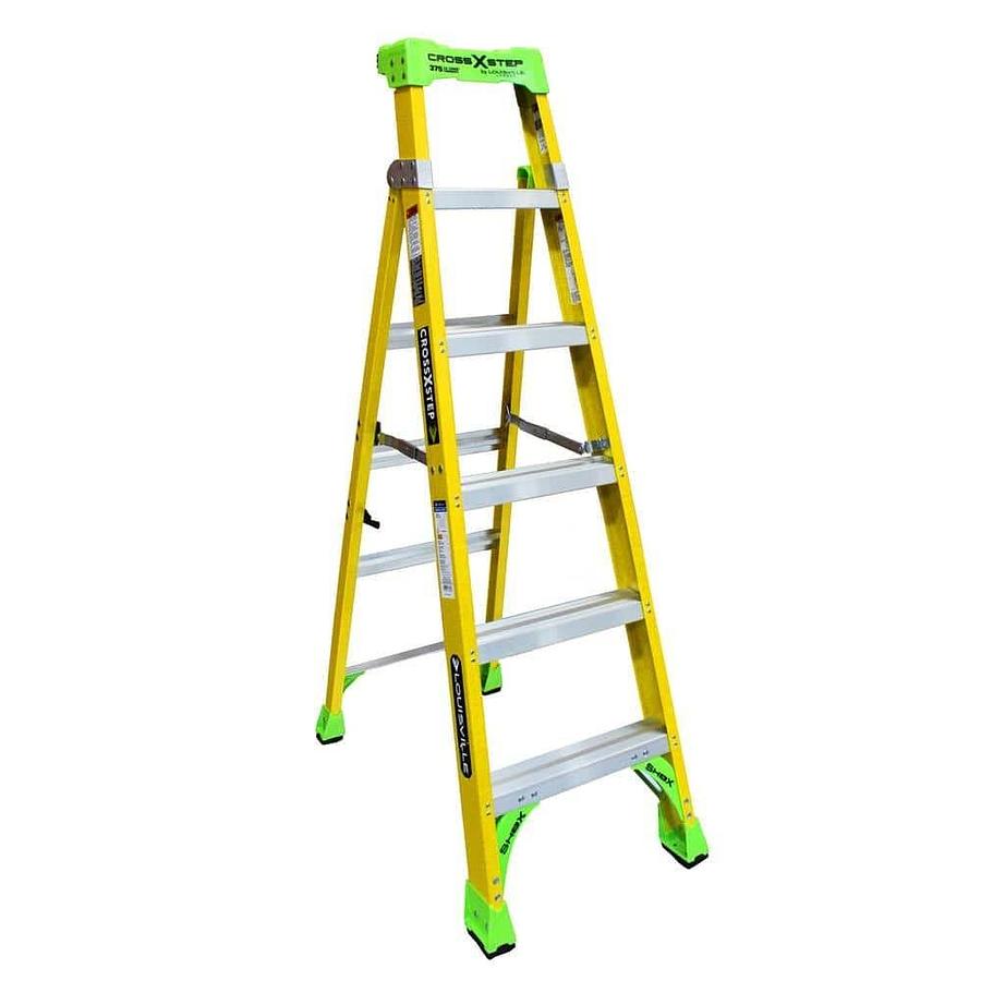 Used Vestil COL-AL-6-56-23 6 Step Steel Crossover Ladder
