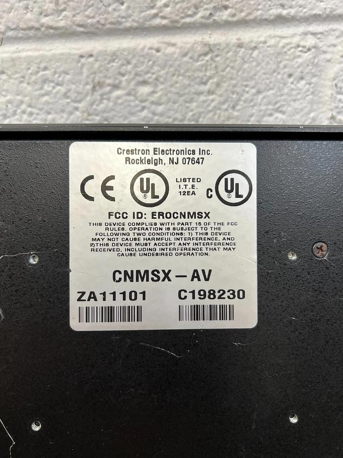 Used Crestron CNMSX-AV Audio-Video Control Processor