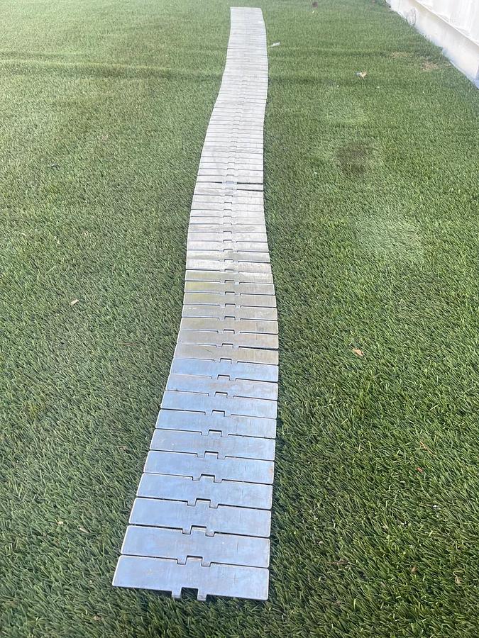 Used Rexnord SS815 BC 83 Tabletop Chain Stainless Steel L:133", W:7.5"