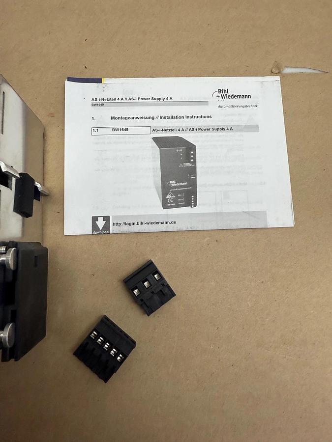 Used Bihl+Wiedemann BW1649 Power Supply *NEW*