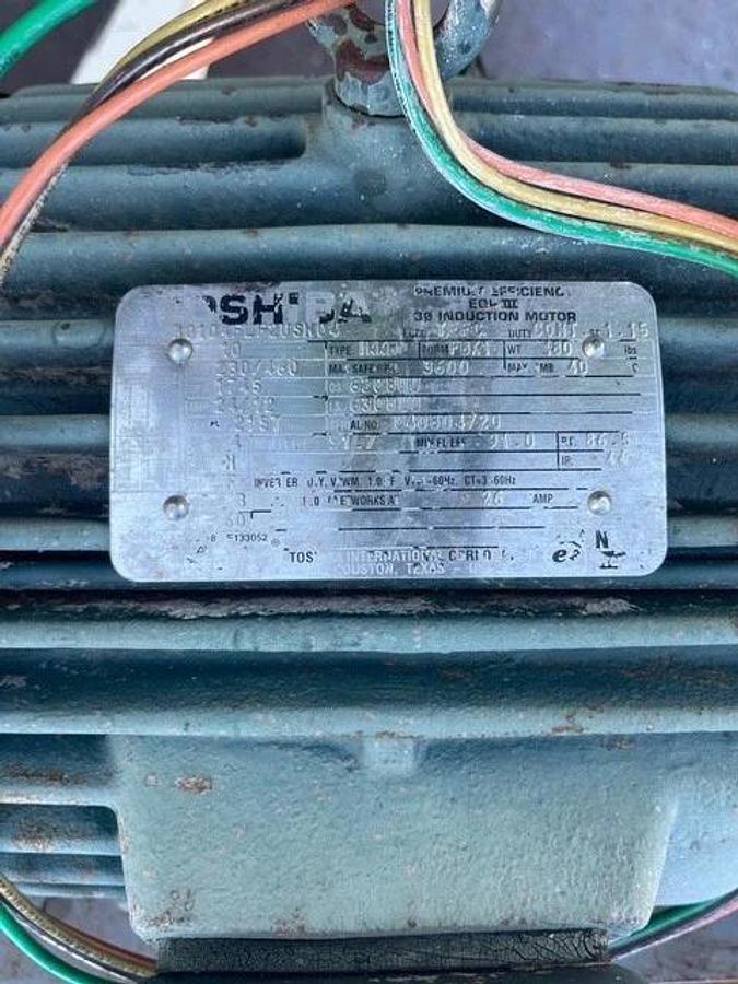 Used Clarke's FDR-ER30X40-90-655 Rotary Airlock Feeder, Toshiba 10HP Motor - TESTED