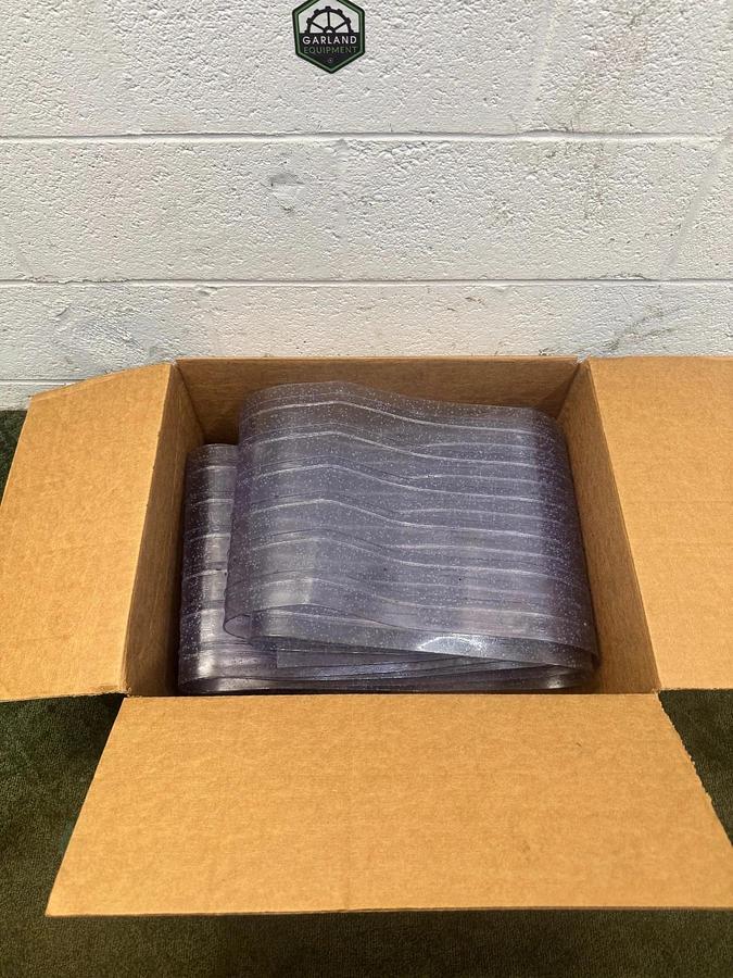 Used Global Industrial Ribbed Strip Door 2 Pieces of 208” x 12”, 17’ 4” x 12”