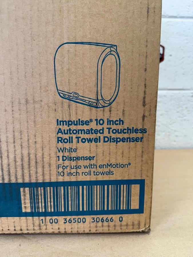 Used 10" Automated Touchless Roll Towel Dispenser (White) 59447A *NEW*