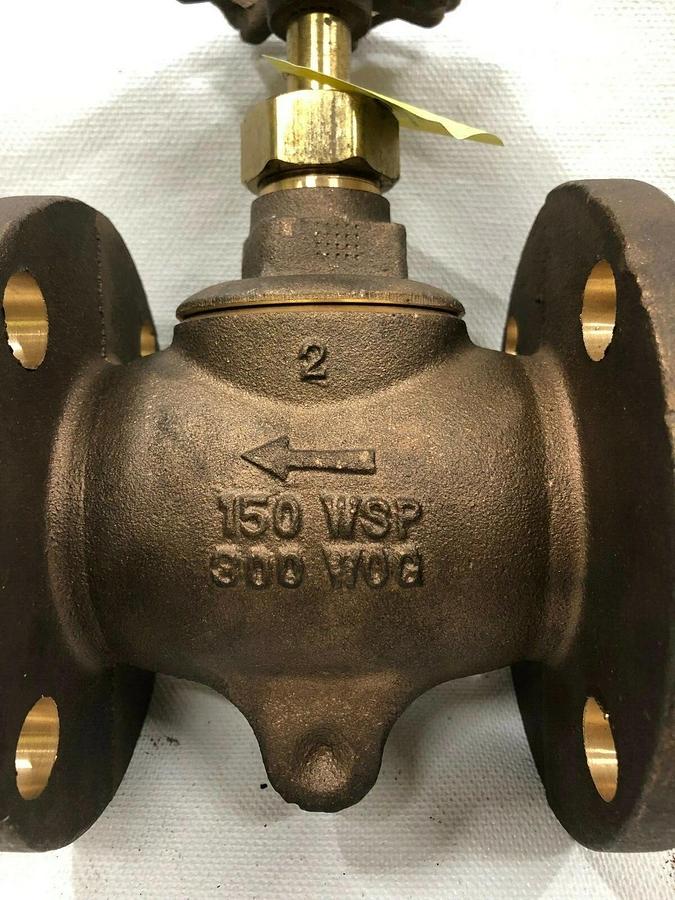 Used United Randleman 2” Brass Valve 150 WSP 300 WOG