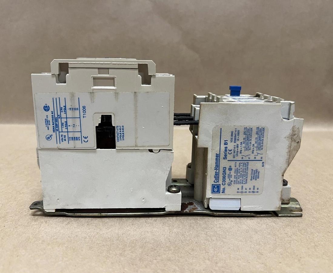 Used Cutler-Hammer AN16GN0 Nema Size 2, Series B1, 45A 3 Pole Motor Start