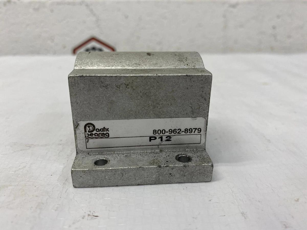 Used Pacific Bearing P12 Pillow Block Bearing-Linear