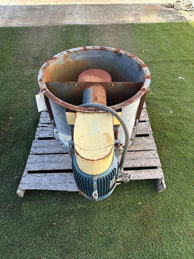 Used Hartzell Fan 46-28DK3, Axial Inline Blower, 10Hp Motor @ 1770RPM, 575V