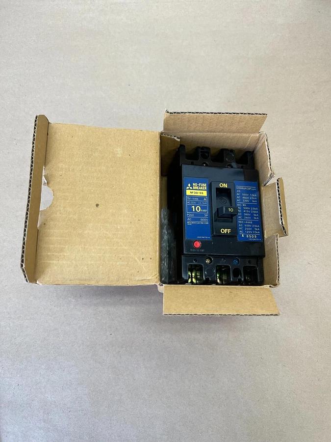 Mitsubishi NF30-SS 3P, 10A No-Fuse Breaker