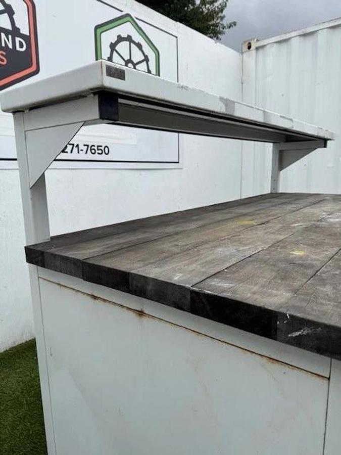 Used Imoaco 80”x36” Industrial Shop Desk, 4-Drawer (16”x20”) 36” Working Height