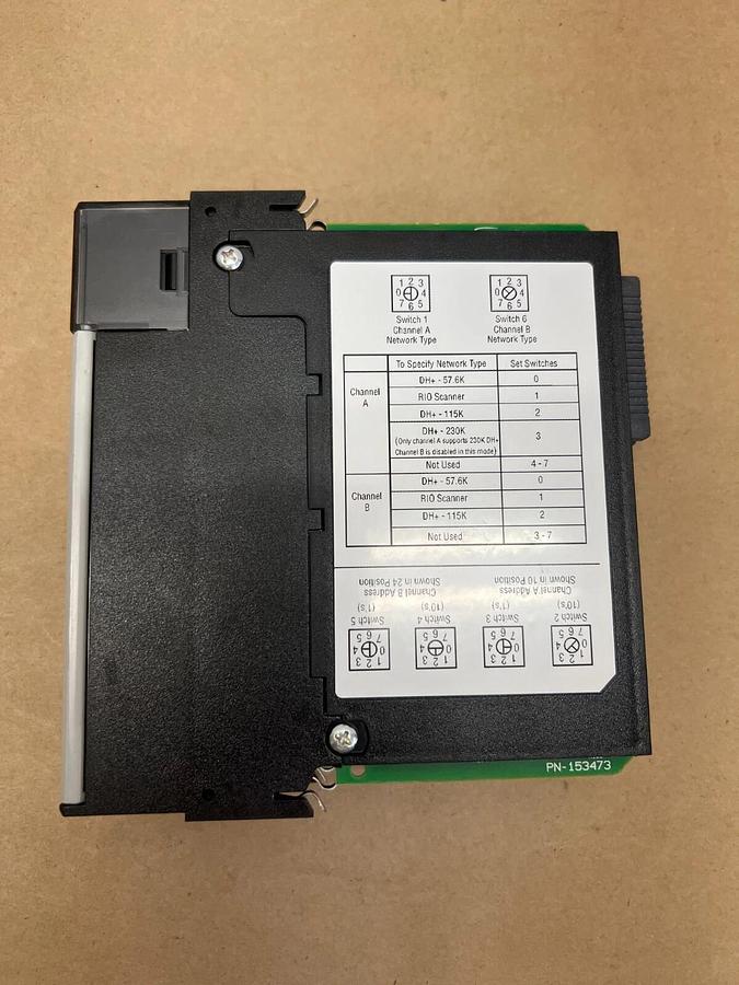 Used Allen Bradley 1756-DHRIO ControlLogix DH Plus/RI0 Comms Module, FW 7.003