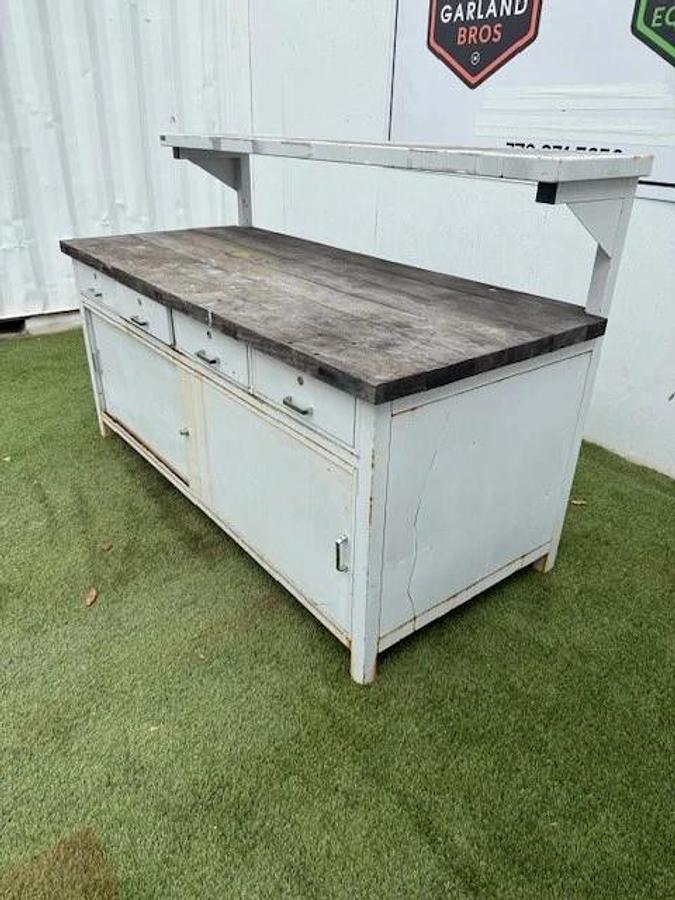 Used Imoaco 80”x36” Industrial Shop Desk, 4-Drawer (16”x20”) 36” Working Height
