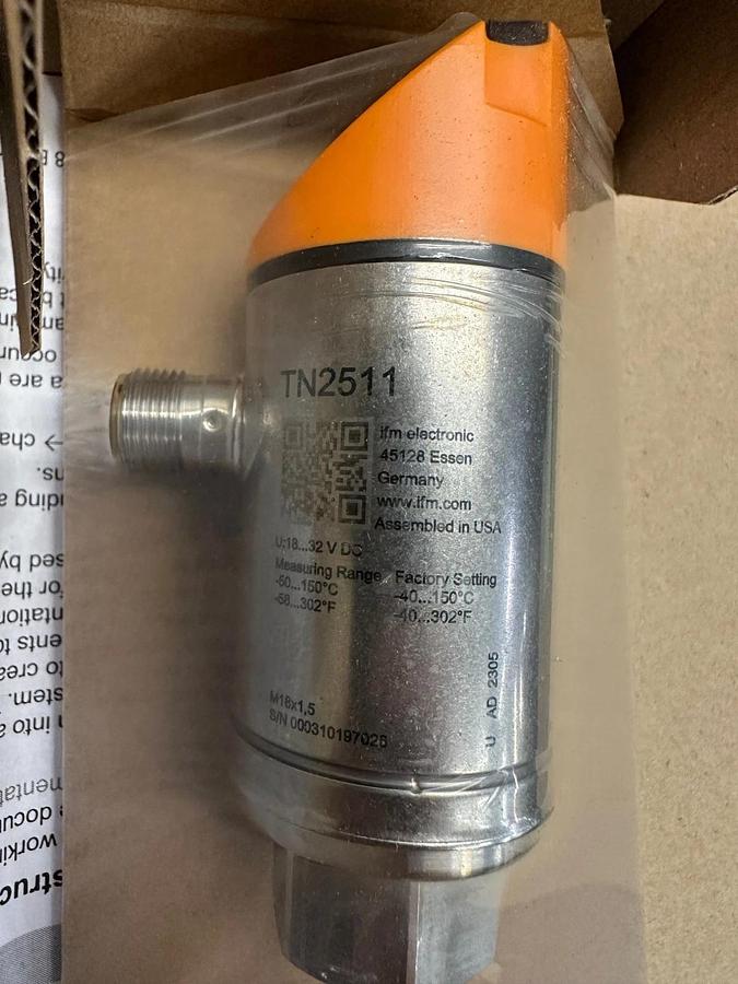 Used IFM TN2511 Temperature Sensor *FACTORY SEALED*