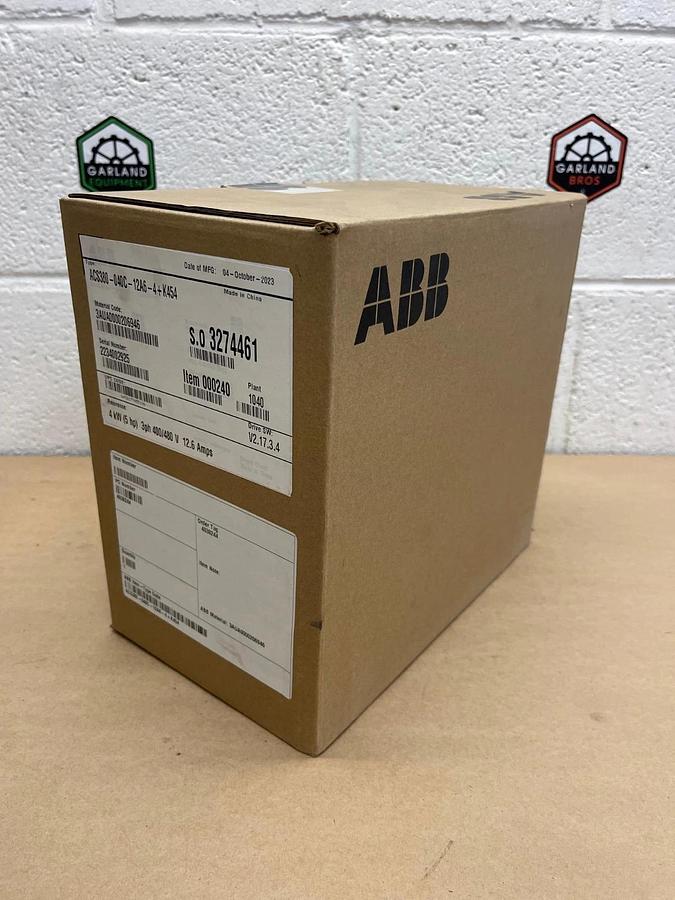 Used ABB ACS380-040C-12A6-4+K454 AC Drive, Drive SW: V2.17.3.4 *FACTORY SEALED*