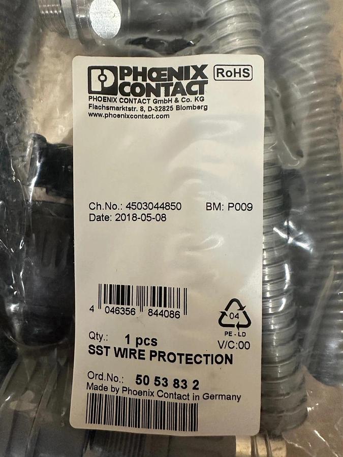 Used Phoenix Contact SST WIRE PROTECTION Ch.No. 4503044850 *NEW*