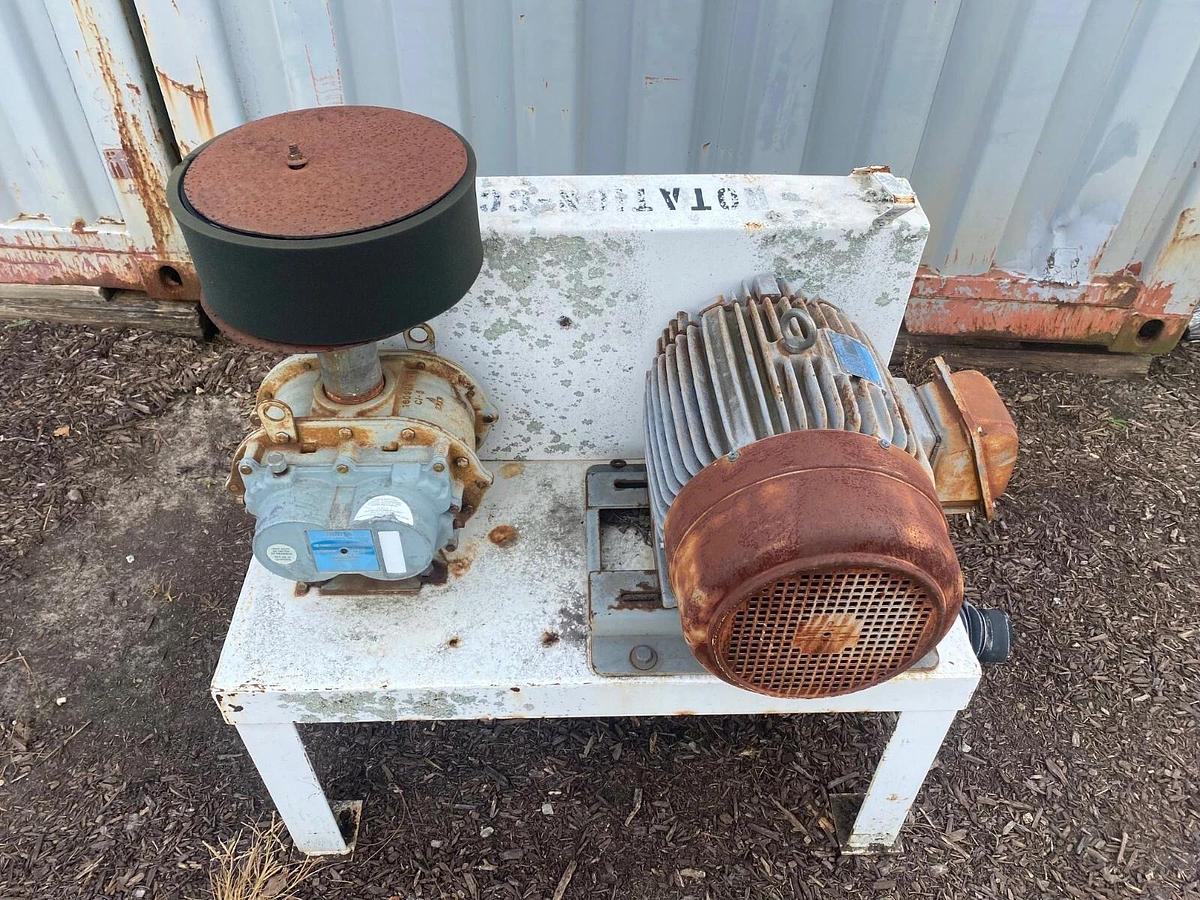 Used Dresser Roots 45 U-RAI Rotary Lobe Positive Displacement Blower Package 15hp
