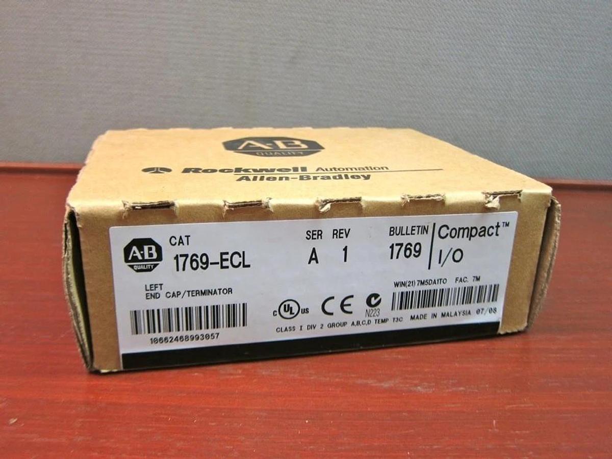 Used Allen Bradley 1769-ECL Left End Cap Terminator *NIB*