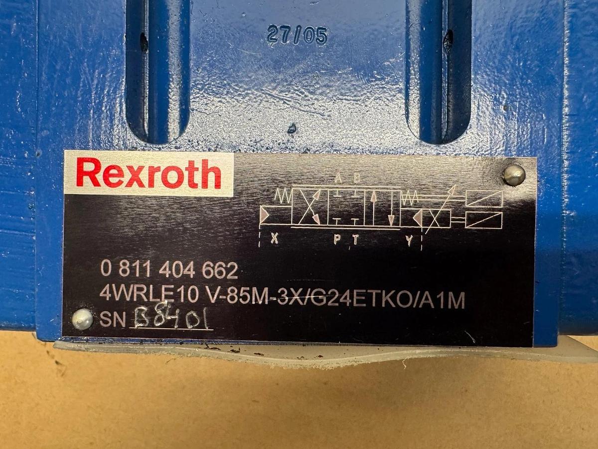 Used Rexroth 4WRLE10 V-85M-3X/G24ETKO/A1M, 0 811 404 662, Proportional Valve *NEW*