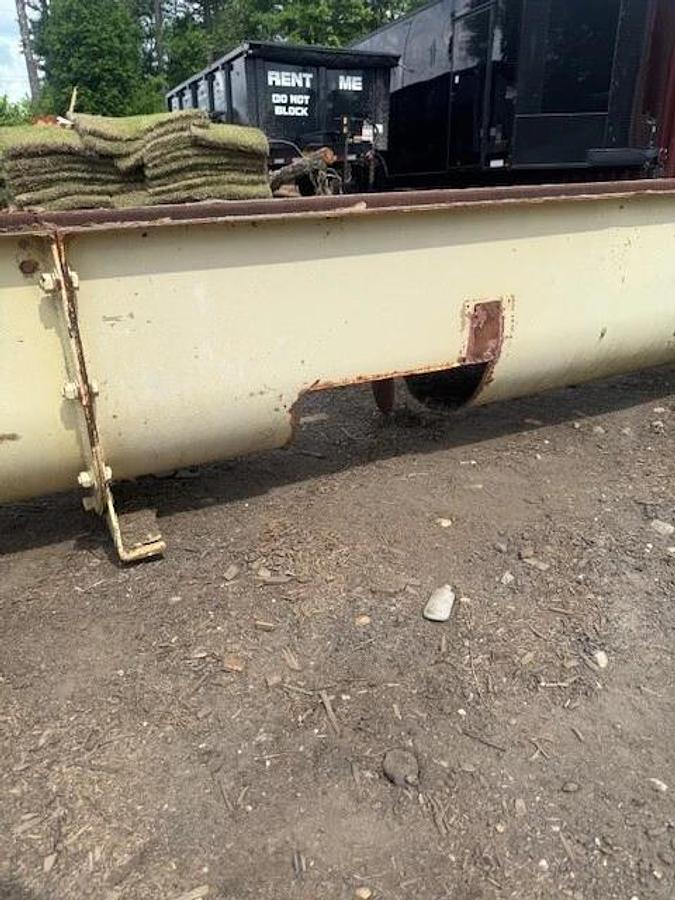Used 27’ 3” Industrial Screw Conveyor 16” Stick, 17” Trough, 10Hp, 14.03:1 Gearbox